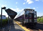 Eastbound MBTA approaching Wilmington Station 